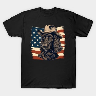 Patriotic Irish Water Spaniel T-Shirt